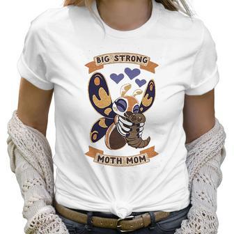 Big Strong Moth Mom Mothra Athletic Gray Women T-Shirt | Favorety AU