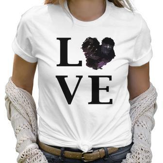 Black Silkie Chicken Love Pet Owner Women T-Shirt | Favorety