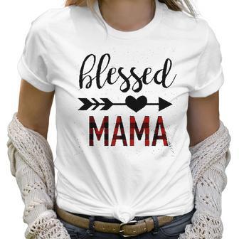 Women Blessed Mama Gift For Mom Women T-Shirt | Favorety DE