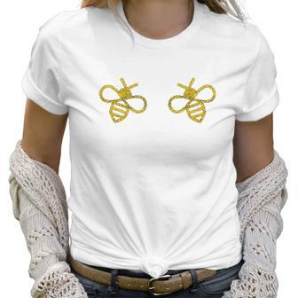 Boo Bees Funny Bug Breasts Innuendo Boobies Graphic Women T-Shirt | Favorety DE