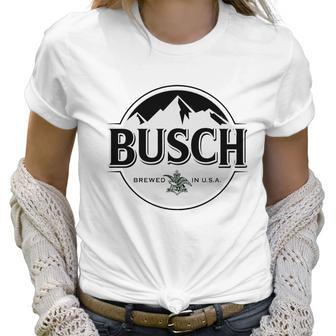 Busch Beer Black &Ampamp White Logo T-Shirt Women T-Shirt | Favorety DE