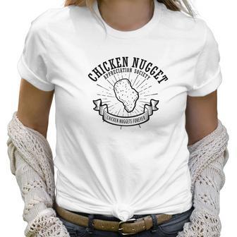 Chicken Nugget Appreciation Society Funny Food Women T-Shirt | Favorety UK