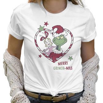 Christmas Grinchmas Heart Graphic Women T-Shirt | Favorety AU