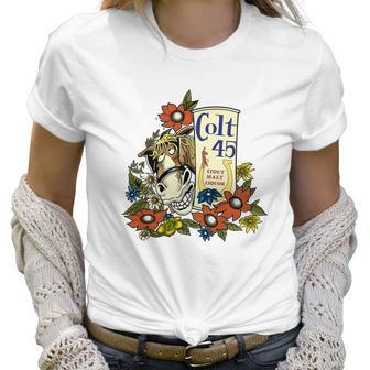 Colt 45 Stout Malt Liquor Donkey Shirt Women T-Shirt | Favorety UK