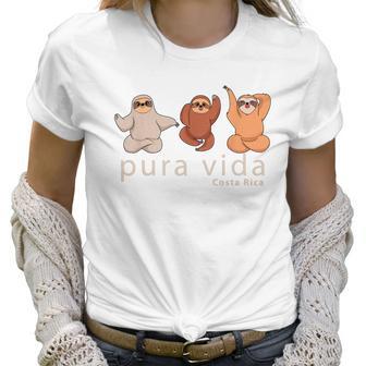 Costa Rica Sloths Souvenir Pura Vida Shirt Women T-Shirt | Favorety DE