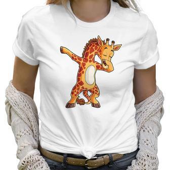 Dabbing Giraffe Giraffes Funny Dab Dance Tees Gifts Women T-Shirt | Favorety CA