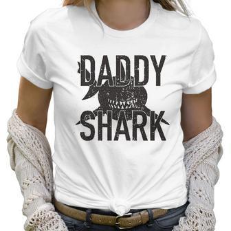 Daddy Shark Black Graphic Best Christmas Gifts For Dad Women T-Shirt | Favorety AU