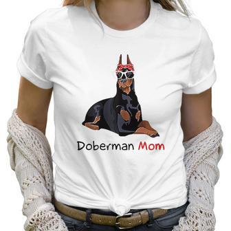 Doberman Mom Dog Pet Lover Gift Women T-Shirt | Favorety