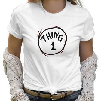 Womens Dr Seuss Thing 1 Emblem Women T-Shirt | Favorety DE