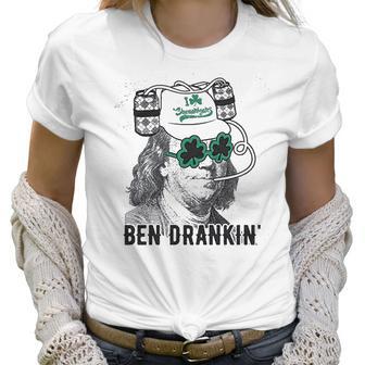 Drankin Funny Saint Patricks Day Clover Beer Franklin Irish Women T-Shirt | Favorety CA