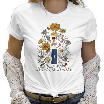 Floral Harrys House Art Gift Women T-Shirt | Favorety