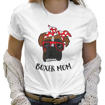 Funny Boxer Mom Cute Boxer Mama Women T-Shirt | Favorety CA