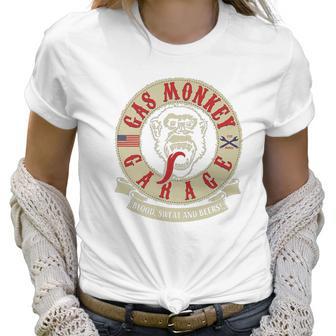 Gas Monkey Garage Blood Sweat And Beers Shirt Women T-Shirt | Favorety UK