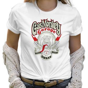 Gas Monkey Garage Blood Sweat Beers Women T-Shirt | Favorety AU