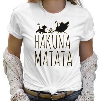 Hakuna Matata Women Funny Letter Print Casual Graphic Women T-Shirt | Favorety UK