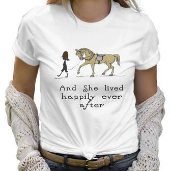 Happily Ever After Horse Equestrian Tee Women T-Shirt | Favorety UK