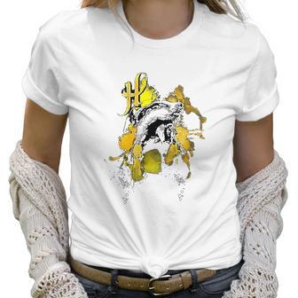 Womens Harry Potter Urban Elegance Hufflepuff Badger Women T-Shirt | Favorety UK