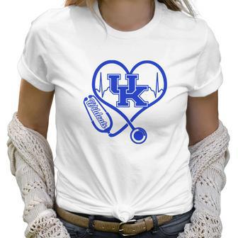 Heartbeat Love Kentucky Wildcats Nurse Women T-Shirt | Favorety DE