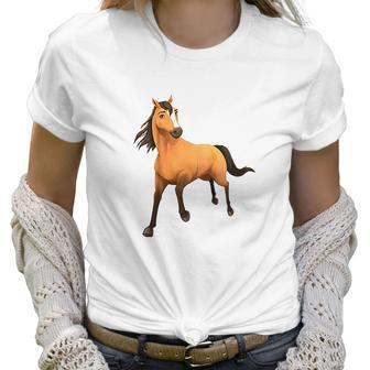 Kids Dreamworks Spirit Riding Free Spirit Horse Women T-Shirt | Favorety CA