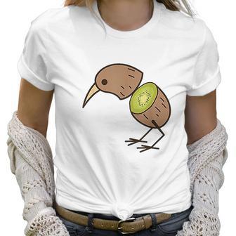 Kiwi Bird Cute Fruitarian Fowls Women T-Shirt | Favorety