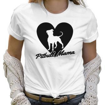 Ladies Pitbull Mama Pitt Bully Dog Lover Women T-Shirt | Favorety AU