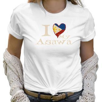 I Love My Pinay Wife Filipina American Asawa Wedding Women T-Shirt | Favorety AU