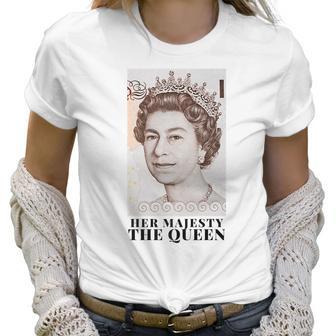 Her Majesty The Queen Men Women T-Shirt Graphic Print Casual Unisex Tee Women T-Shirt | Favorety