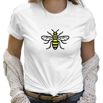 Manchester England Honey Bee Worker Symbol Women T-Shirt | Favorety