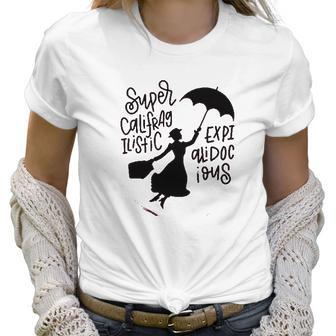 Mary Poppins Music Women Supercalifragilisticexpialidocious Girls Women T-Shirt | Favorety AU