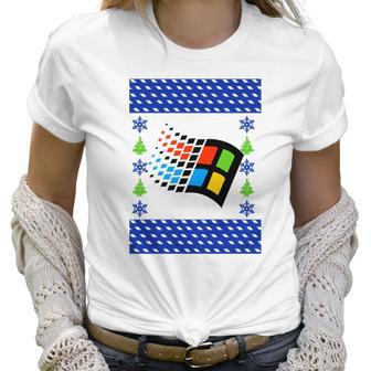 Microsoft 2020 Ugly Christmas Women T-Shirt | Favorety