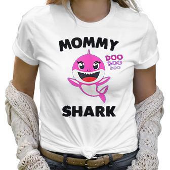 Mommy Shark Gift For Mom Shark Baby Cute Matching Family Women T-Shirt | Favorety DE