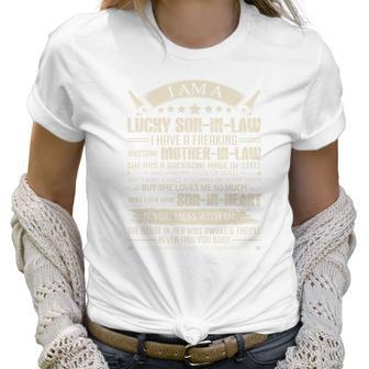 Mother In Law Lucky Son In Law Of Awesome Mother In Law Women T-Shirt | Favorety AU