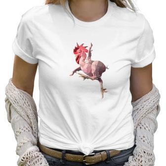 Naked Pink Kungfu Chicken Lover Women T-Shirt | Favorety AU