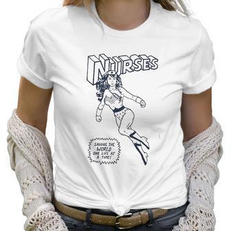 Nurse Superhero Funny Nursing Gifts Women T-Shirt | Favorety AU