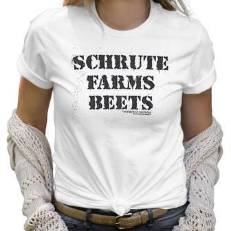 The Office Schrute Farm Beets Gray Women T-Shirt | Favorety CA