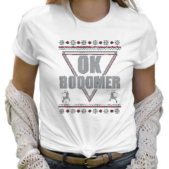 Ok Boomer Christmas Vibe Women T-Shirt | Favorety DE