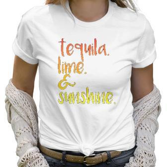 Panoware Funny Graphic Tequila Lime And Sunshine Women T-Shirt | Favorety DE