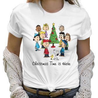 Peanuts Christmas Time Is Here Shirt Women T-Shirt | Favorety