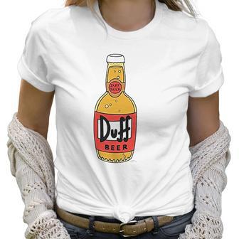 The Simpsons Duff Beer Bottle Women T-Shirt | Favorety