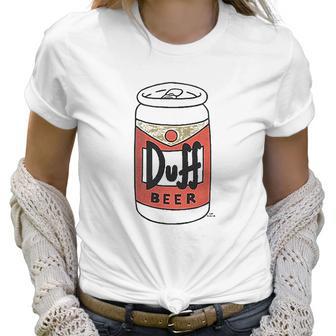 The Simpsons Mens Simpsons Duff Beer Women T-Shirt | Favorety UK