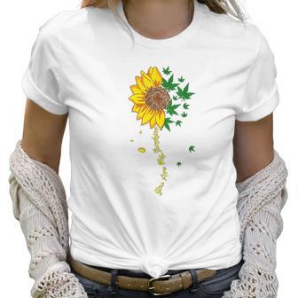 Sunflower Marijuana Cannabis Stoner Weed You Are My Sunshine Women T-Shirt | Favorety UK