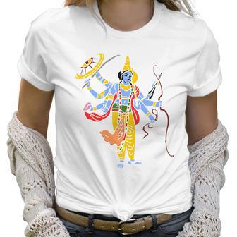 Vishnu Hindu God Hinduism India Indian Graphic Tee Women T-Shirt | Favorety UK