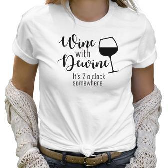 Wine With Dewine Wine Ohio Tumbler Women T-Shirt | Favorety AU