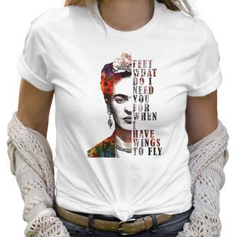 I Have Wing To Fly Frida Kahlo Women Empowerment Inspiring Women T-Shirt | Favorety DE