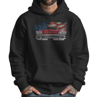 1958 Buick Front Red Us Flag Men Hoodie | Favorety CA