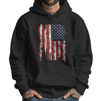 Adult Patriots American Distressed Flag Men Hoodie | Favorety AU