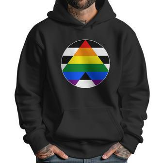 Ally Flag Circle Pyramid Pride Men Hoodie | Favorety