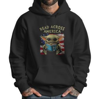 Baby Yoda Read Across America Flag Men Hoodie | Favorety