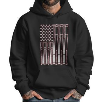 Baseballs And Bats American Flag Youth Men Hoodie | Favorety