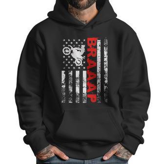 Braaap Vintage Usa American Flag Bike Men Hoodie | Favorety DE